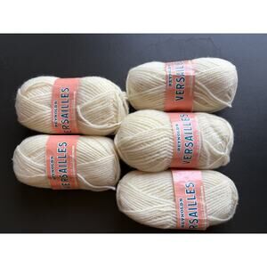 Vintage Reynolds Yarns France (Original Box) 5 Skeins Off White 90% Wool